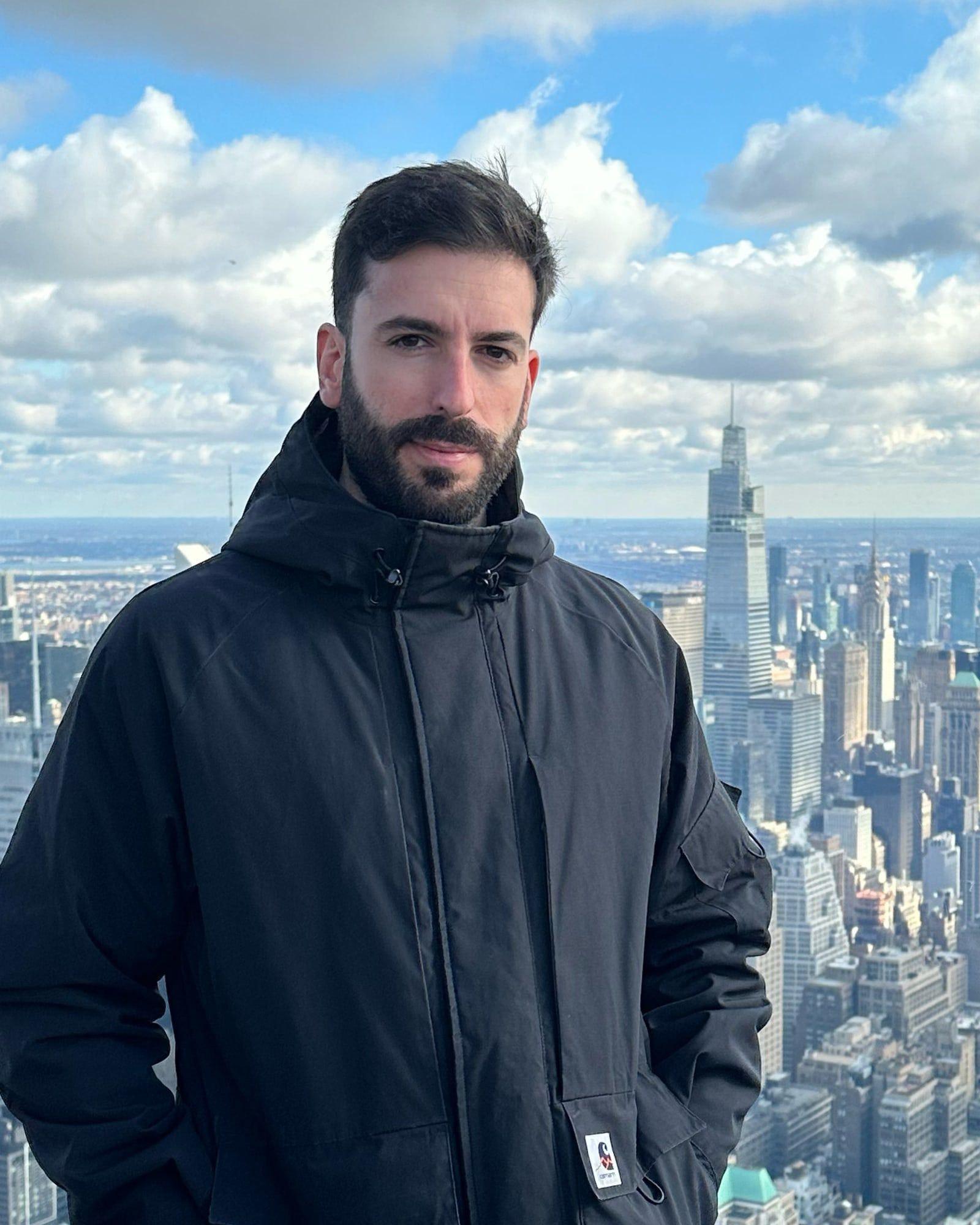 Rubén Romero at a New York observation deck
